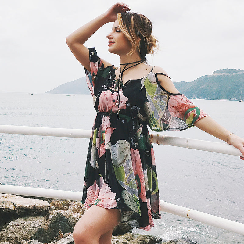 Prachtige oversized Boho jurkjes met V-neck