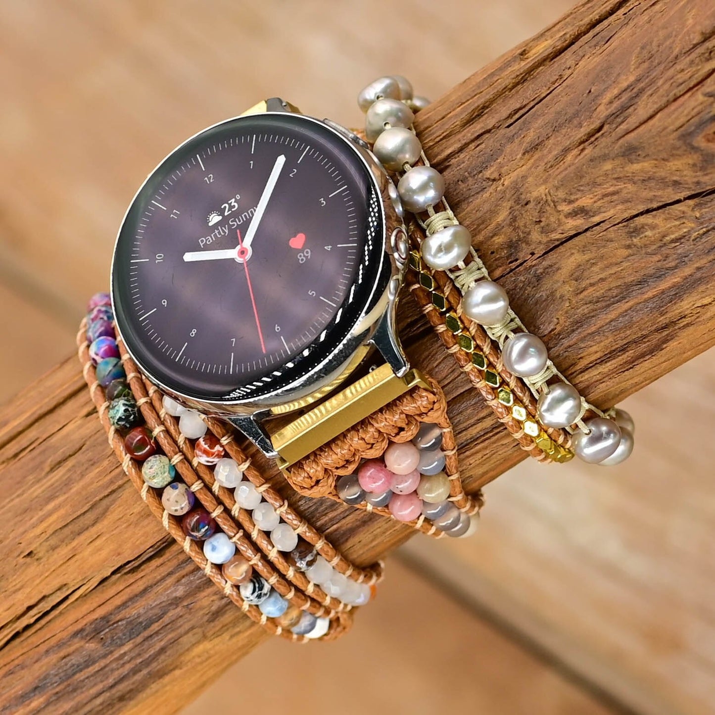 BOHOBANDA™ type 5 - Samsung Watch Band - met echte natuurstenen